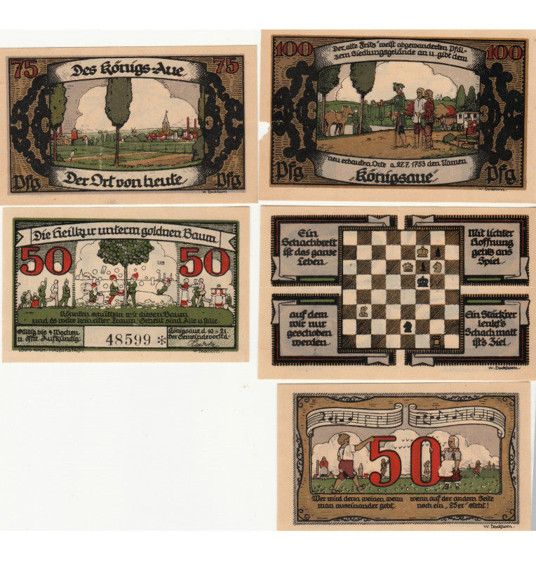 Alemania Set 5 Notgelds